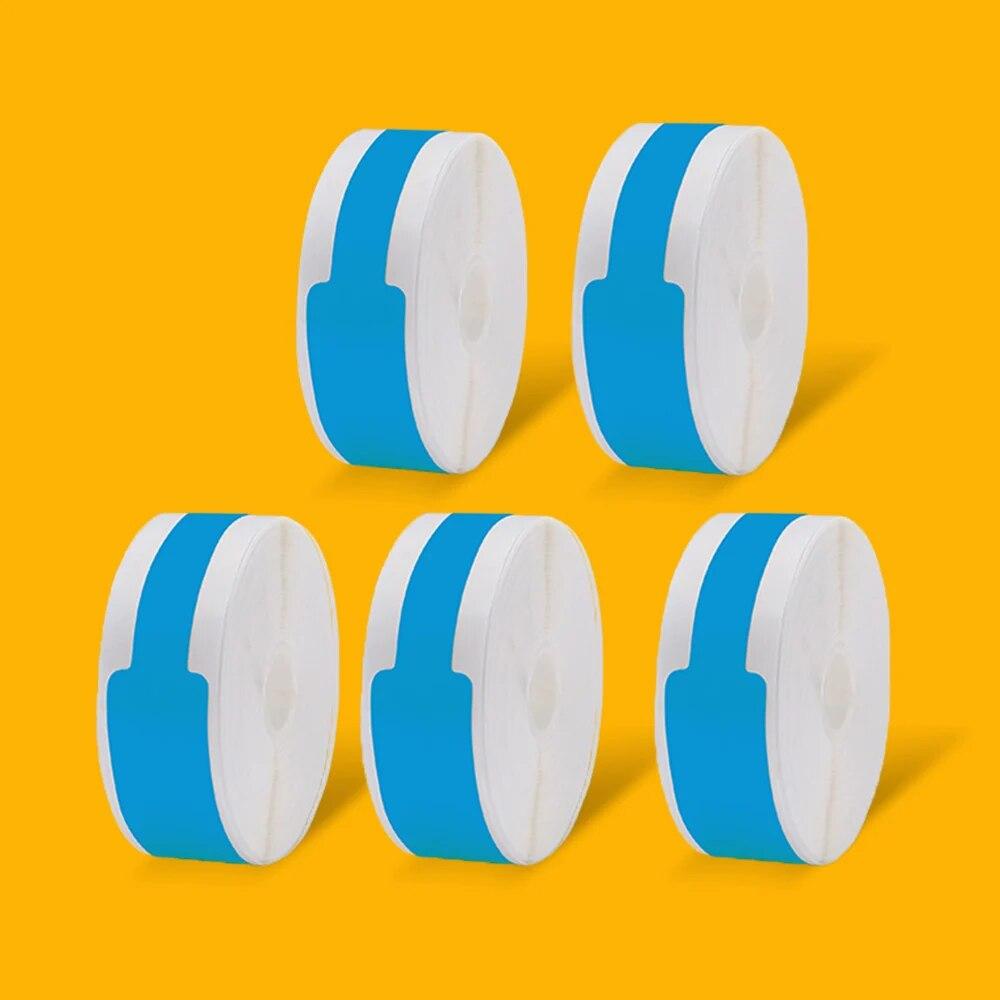 5Rolls D101 D11 D110 Label Printer Machine Cable Label Flag Pigtail Network Cable Paper Thermal Sticker Waterproof