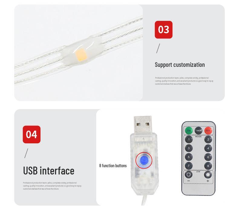 LED Santa Claus Climbing Ladder Hanging Lights - Waterproof Outdoor Christmas Decoration