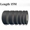Black Color 1Roll Width 9/19/25MM Length 15M Wiring Harness Tape Strong Adhesive Cloth Fabric Flame Retardant Tape For Looms Car