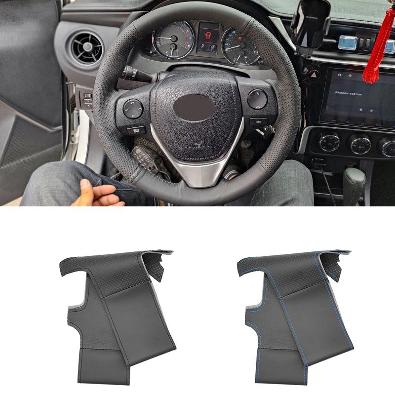 

Для Toyota E Z RAV4 Auris 2013 2014 2015 Corolla iM 2017 Scion iM 2016 Автомобильный чехол на руль сшитый вручную перфорированный