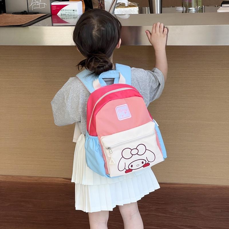 Kindergarten Primary School Students Schoolbag Cartoon Cute Foreign Color Contrast Boys And Girls Backpack Children'S Backpack