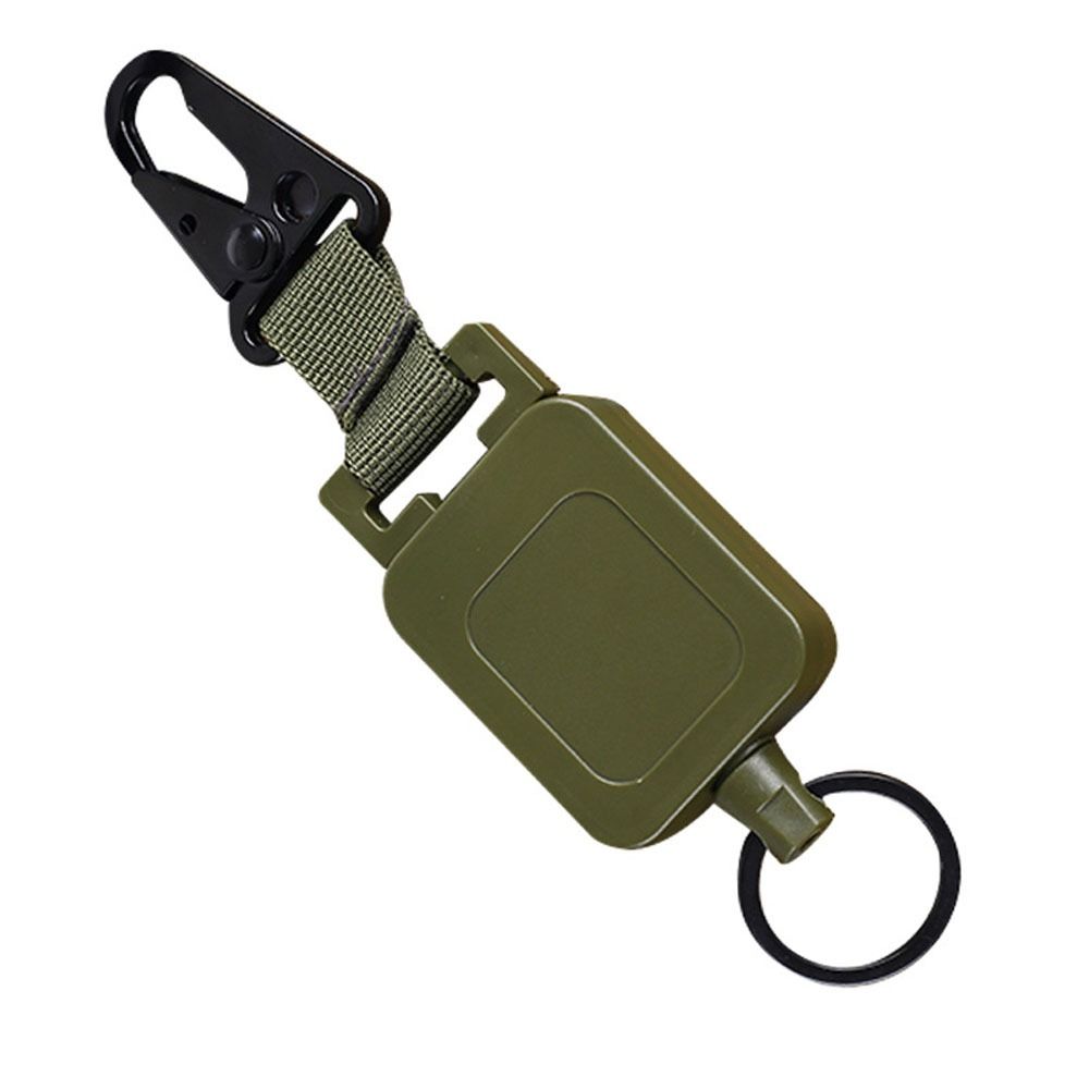 

Buckle Badge Holder Key Ring Clips Back Clip Pull Buckle Webbing Pull Buckle Retractable Lanyards зелёный