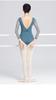 Women's Long Sleeve Square Neck Dancewear Ballet Latin Gymnastics Outfit