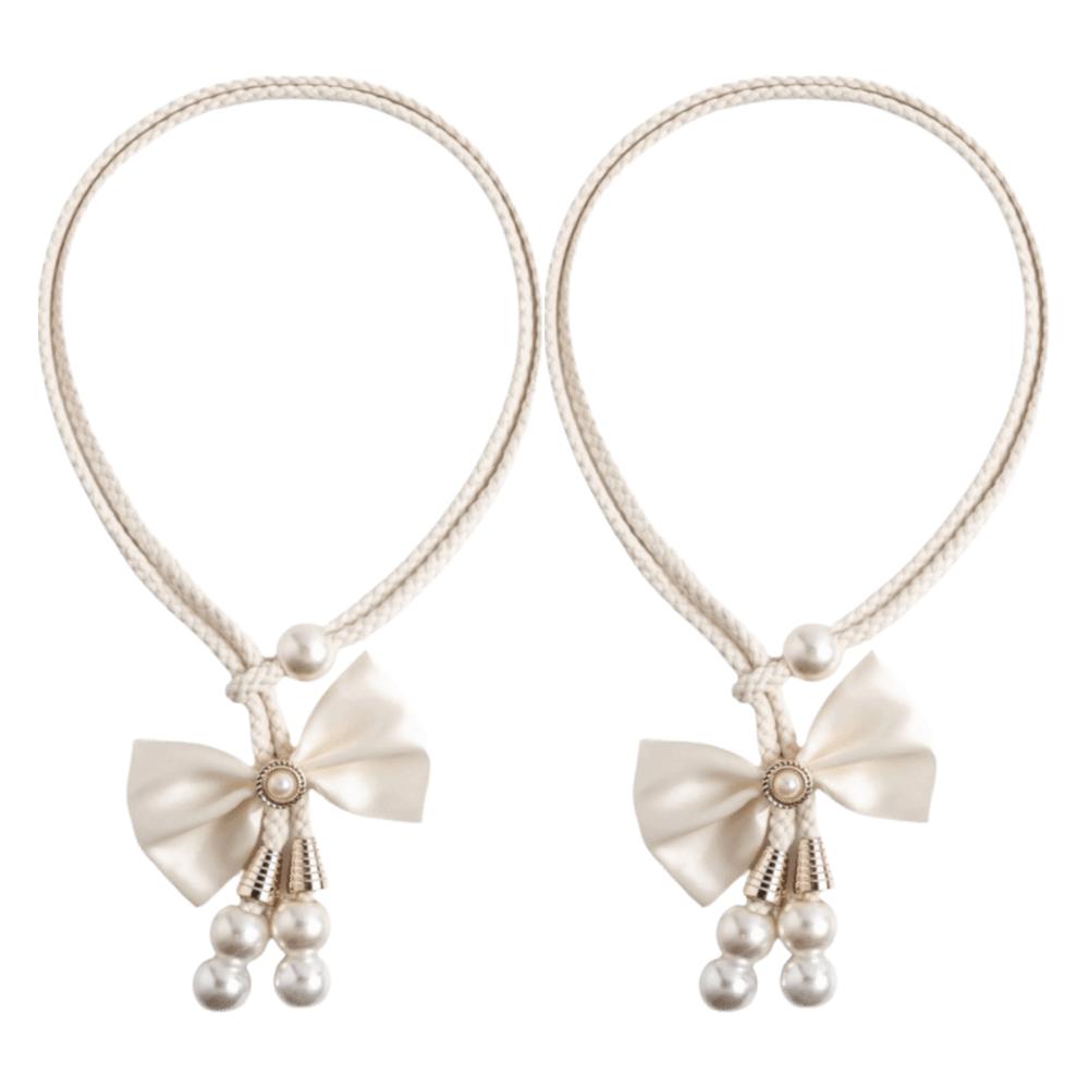 2Pcs Minimalist Curtain Ties Adjustable Curtain Holdbacks Bows Curtain Tiebacks  Sheer Curtains