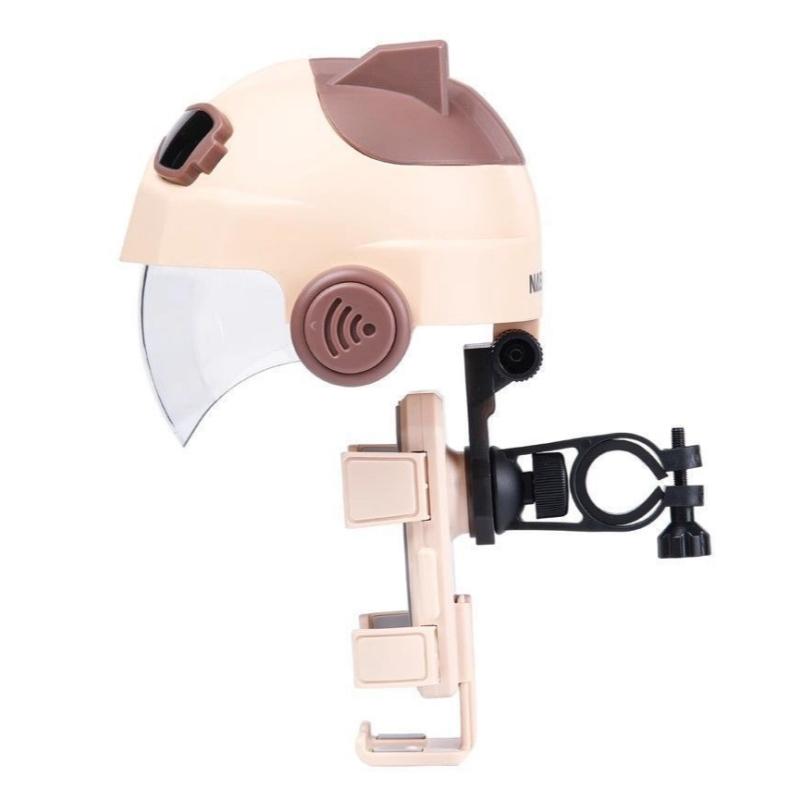 1 Set 360 Degree Rotatable Reinforced Waterproof Helmet Shaped Mobile Phone Bracket Upgraded Motorcycle Phone Holder
