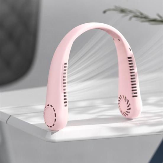 Neck Fan, Lightweight Bladeless Hanging Portable Fan, Hands Free Fan 3 Speed Adjustable Design, Long Battery Life Personal