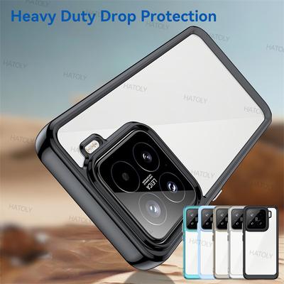 For Xiaomi 15 Case Xiaomi 15 15 Pro 5G Cover Funda Clear PC + TPU Shockproof Silicone Protective Phone Back Cover For Xiaomi 15