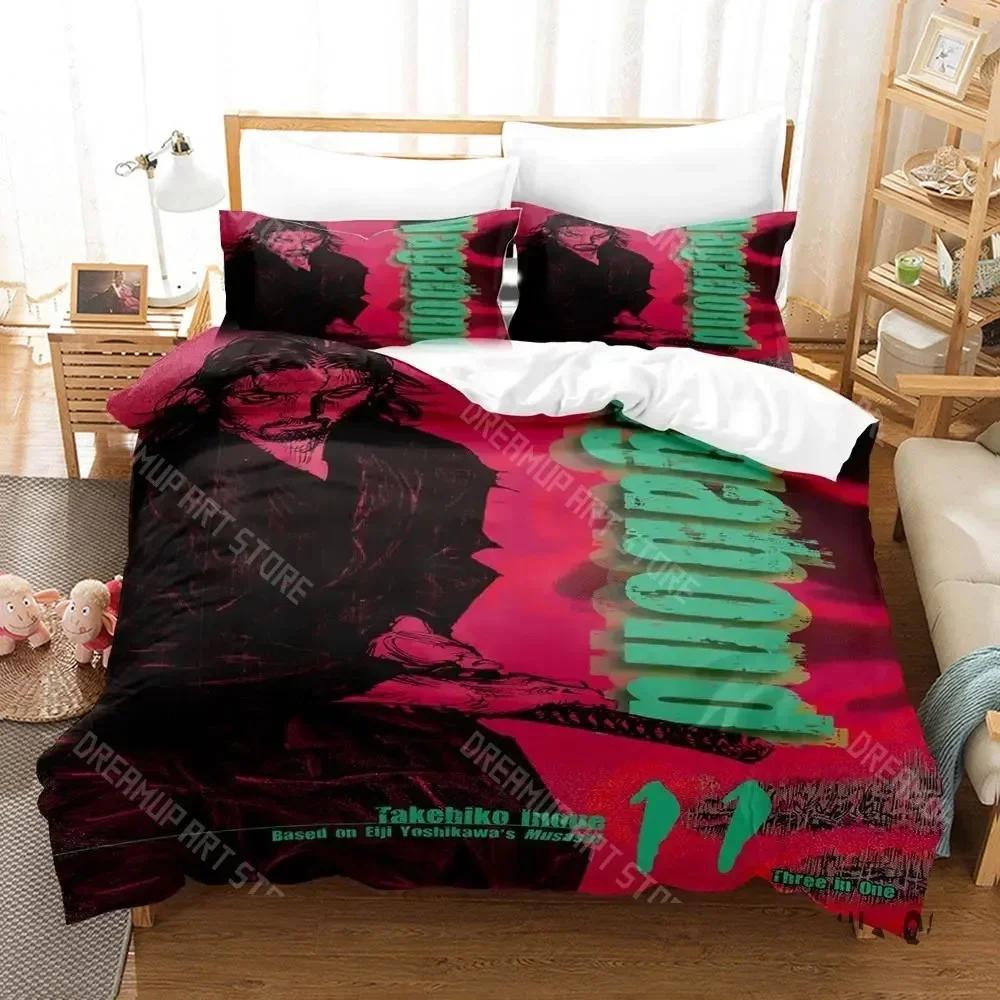 Vagabond Bedding Set Single Twin Full Queen King Size Bed Set Aldult Kid Bedroom Duvetcover Sets 3D  Anime bed sheet set