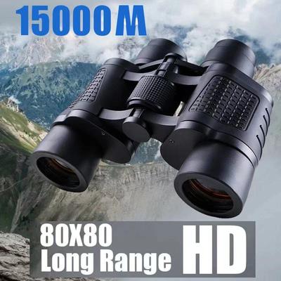 15000M HD High Power Telescope Binoculars 80X80 Long Range Optical Glass Lens Low Light Night Vision for Hunting Sports Scope