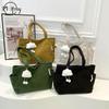 Corduroy Shoulder Bags Women Casual Handbag Light Retro Large Capacity Shoulder Strap Commuter Handbags 2026 Autumn and Winter