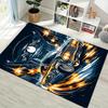 Night City Classic Lowrider Comic Print Area Rug Non‑Slip Rectangular Floor Mat Auto Art Decor for Gaming Bedroom Living Room
