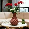 Elegant Vase Silicone Mold Twisted Shape Flower Pots Casting Tool Crafting Supplies Suitable for Resin Art Craft