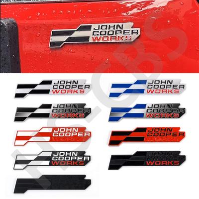 3D Metal Car Stickers John Cooper Works Emblem JCW Rear Trunk Badge Decal For J01 U25 F57 R53 R55 R56 R58 Car Styling Logo