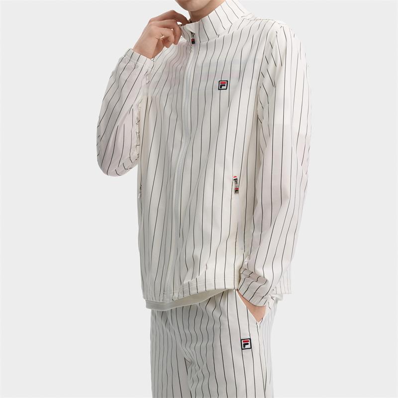 New FILA Jackets Men's Cloud White F11M437701FWT