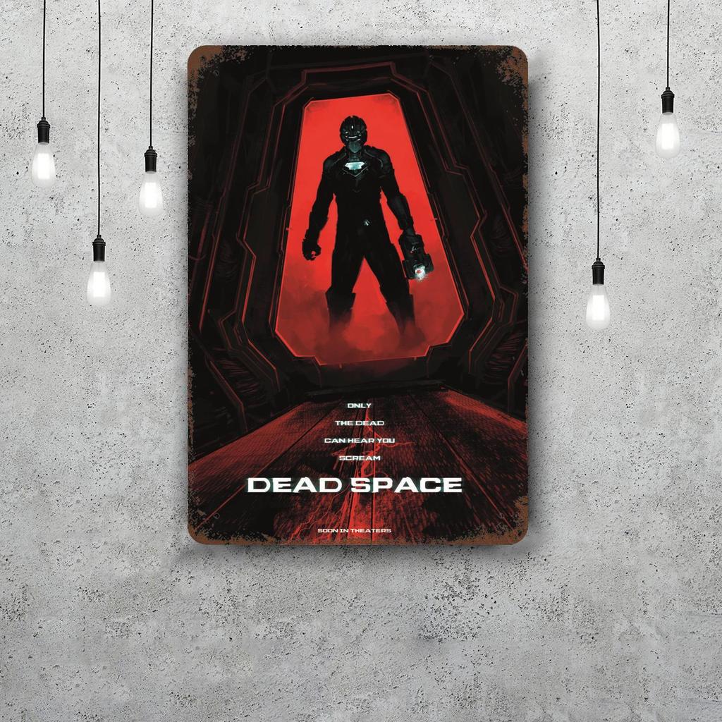 Dead Space Game Vintage Tin Sign Home Decor Wall Decor Art Wall Mural Room Decoration Decor Retro Metal Sign Plate Bar Posters
