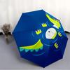 1PC Alligator Swimming Automatic Windproof Umbrella 8 Rib Portable Folding Black Iron Frame for Outdoor, Beach, Travel, Beach Umbrella,S24