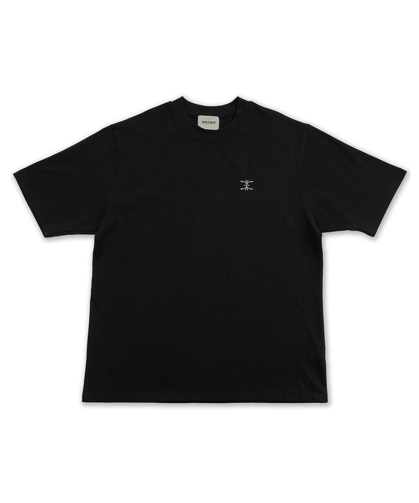 Neiseieo 16-Count Logo Oversized Short Sleeve T-Shirt (Black)
