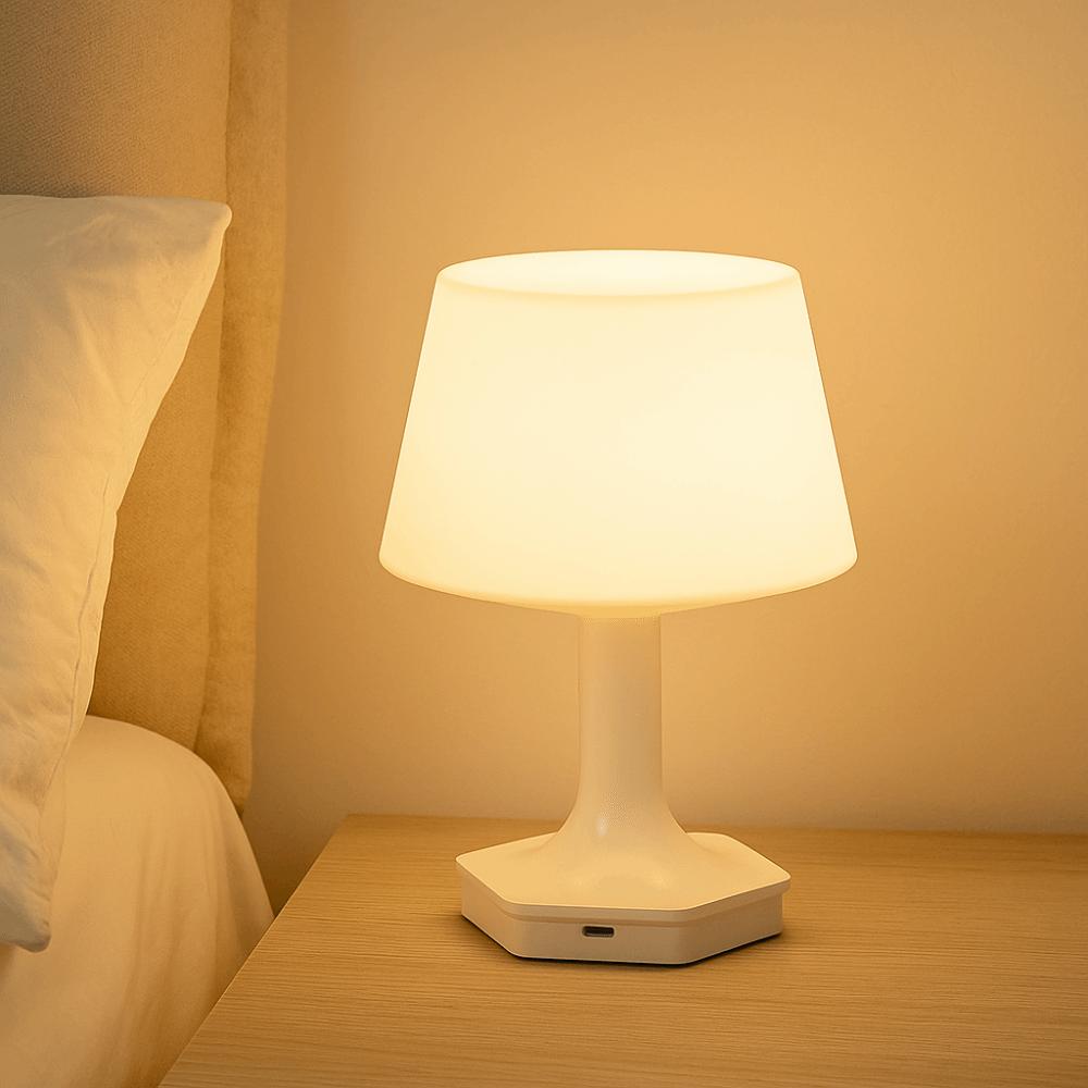 Gentle Illumination USB Rechargeable Bedside Lamp Eye Caring Night Light Children Kids Room