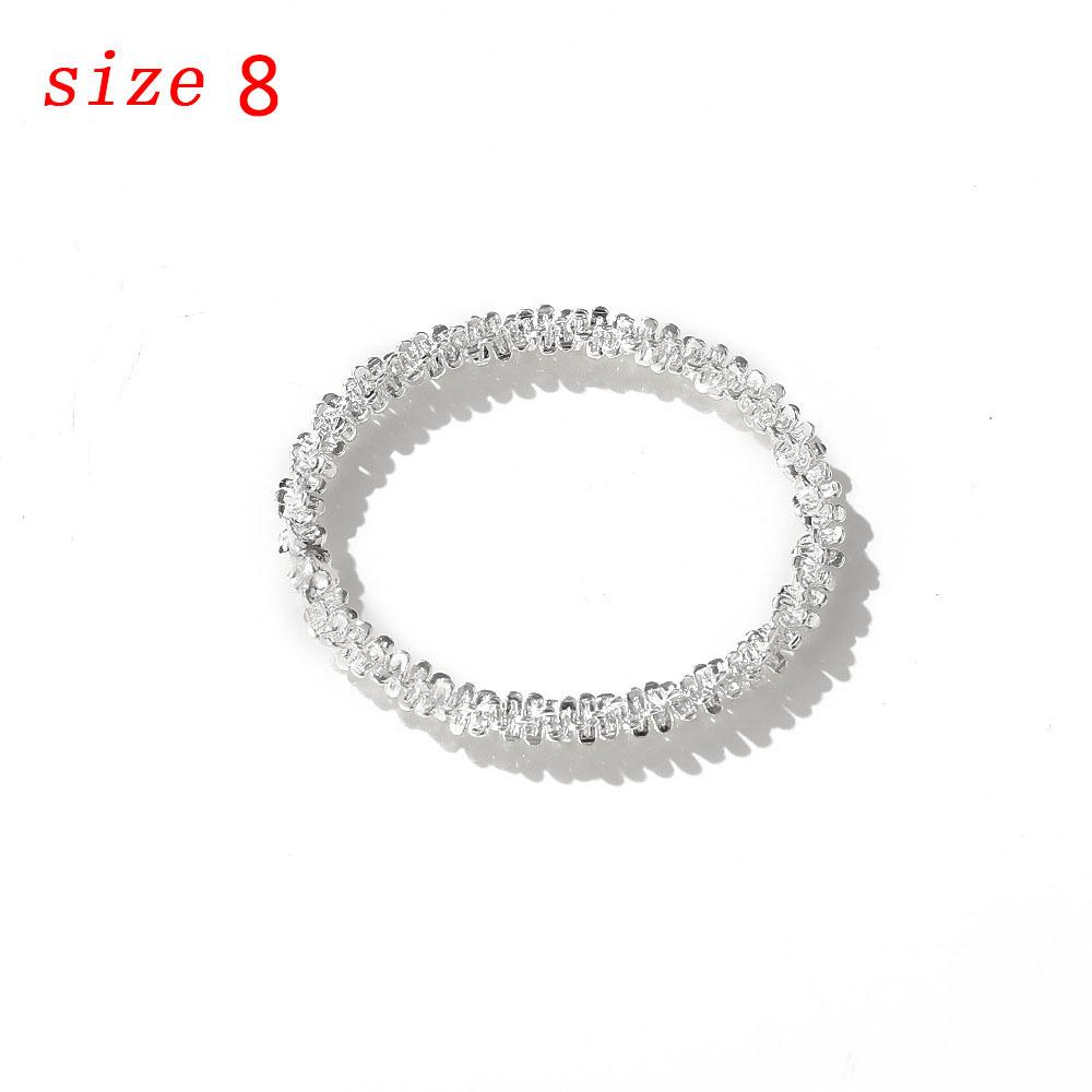 New Arrived Trend Sparkling Ring Simple Style Versatile Decorative Compact Index Finger Ring Women Fashion Jewelry