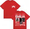 Singer Emilia Mernes MP3 Tour Graphic T Shirt Unisex Women Fashion Pop Music Hip Hop Short Sleeve Oversized Cotton Casual Tshirts