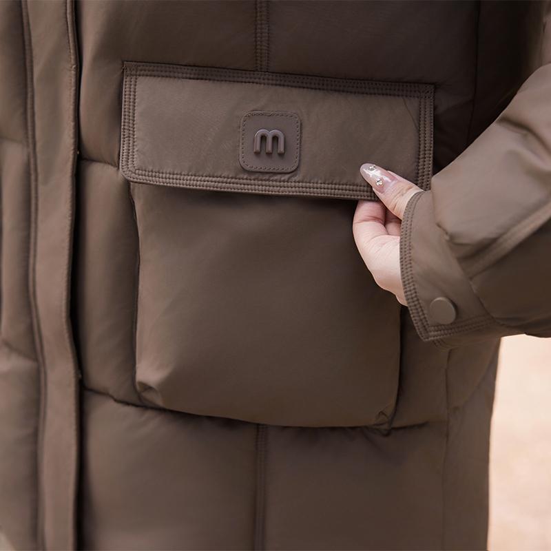 Mode Damen Winter Lange Mäntel Kapuze Übergröße Locker Dick Warm Parkas Damenjacken