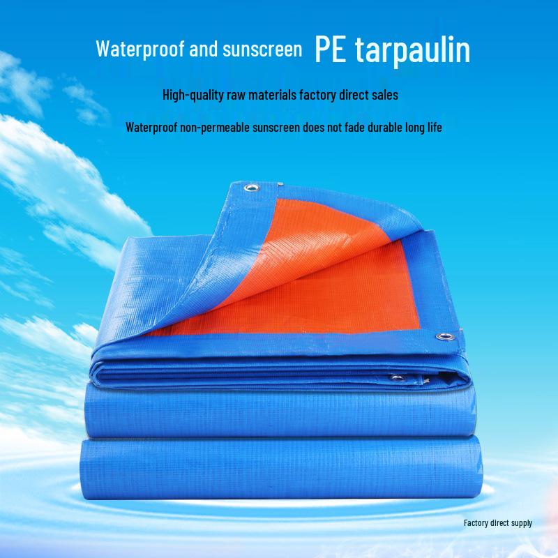 Thickened Waterproof Outdoor Tarpaulin: Rainproof, Windproof, Heat-Insulating Shade Cloth