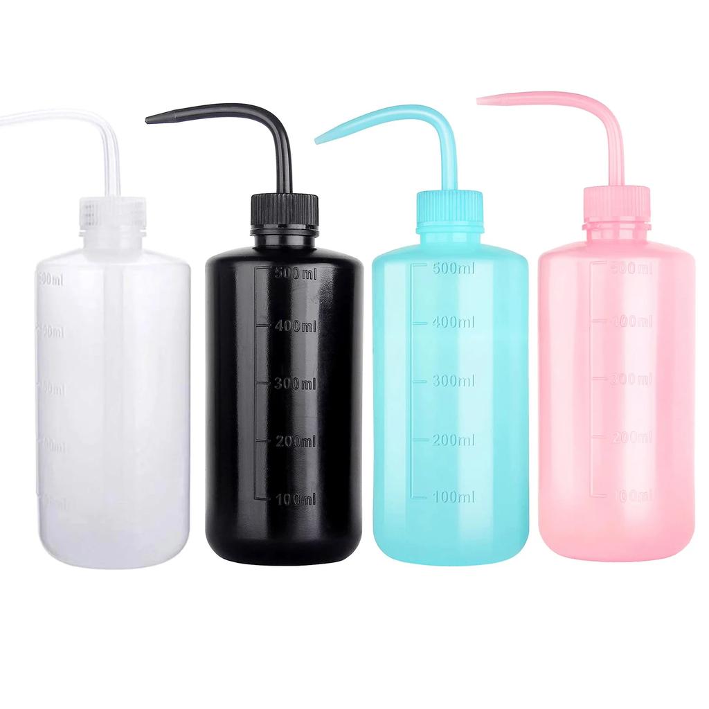 250ml/500ml Tattoo Diffuser Squeezes Bottle White Plastic Soap Washing Cleaning Lab Squeezes Bottles for Chemistry Industry