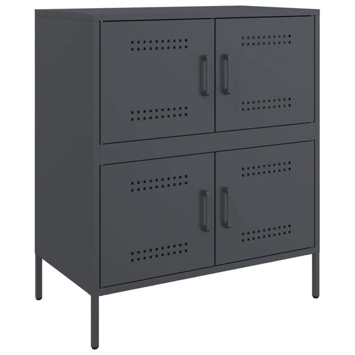 VidaXL Buffet Anthracite 68x39x79 Cm Steel, Cabinet, Cupboard, High Buffet, Side Cabinet, Storage Cabinet, 842954