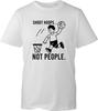 Shoot Hoop Not People T Shirt Basketball Sports Slogan Graphic Print Top Tee Men