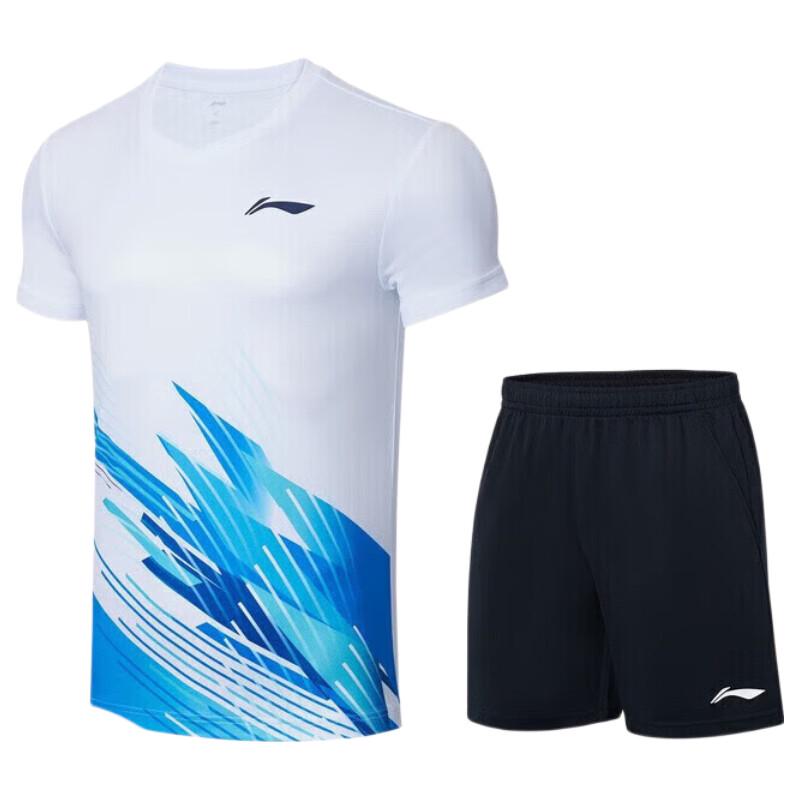 LI-NING Unisex Quick-Dry Badminton T-Shirt & Shorts Set XL