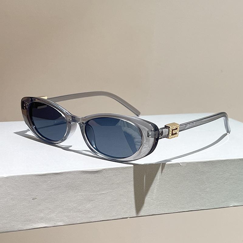 KAMMPT Vintage Oval Sunglasses Women Stylish Cute Outdoor Casual Shades 2026 New in Trendy Luxury Brand Design Decor Sun Glasses
