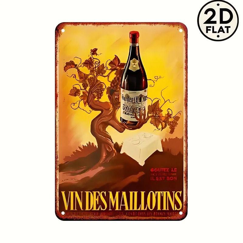 Vintage Drinks Wall Poster Metal Tin Sign 20x30cm
