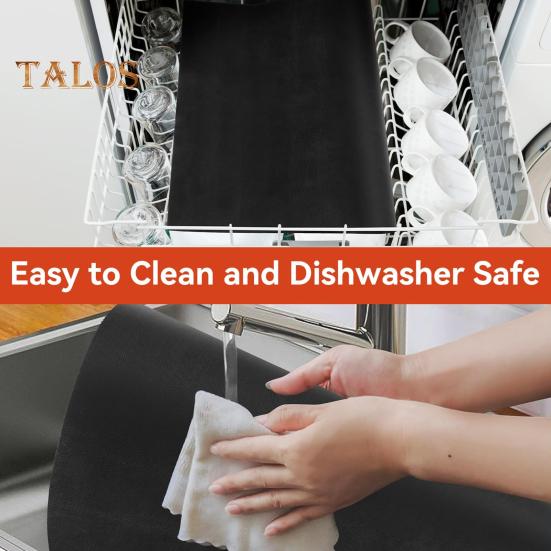 Oven Mat Non-Stick Heavy Duty Oven Liners Reusable Heat Resistant Stovetop Air Fryer Grill Baking Mat Large Oven Protector Mat Easy Clean Oven Floor