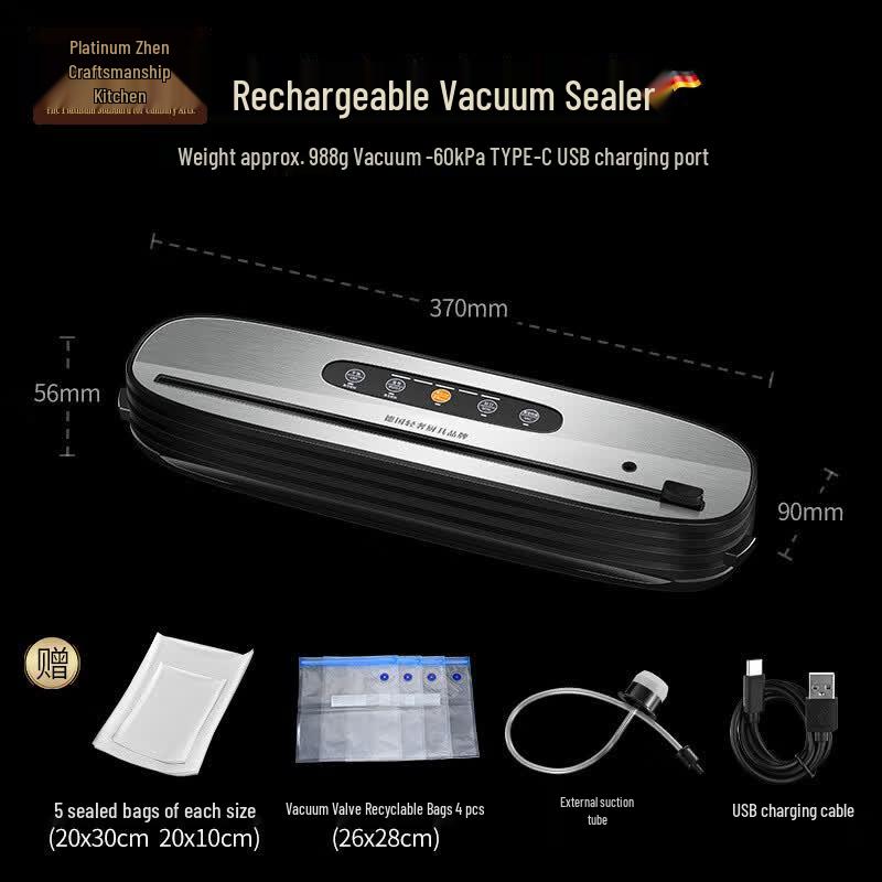 Portable Wireless Vacuum Food Sealer