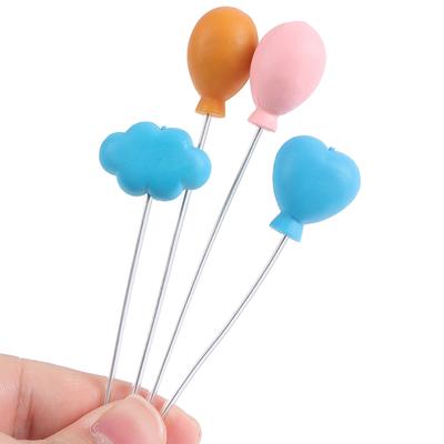 6 Stück/Set 1:12 Puppenhaus Miniatur Bunte Ballon Mikro Landschaft Zubehör