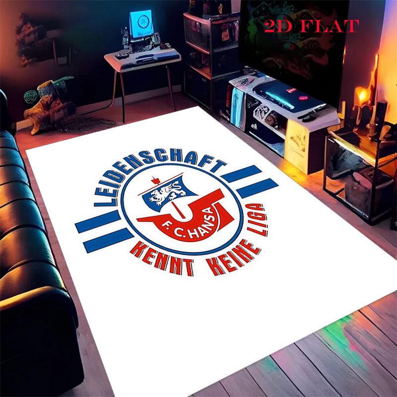 FC Hansa Rostock Carpet Rug for Living Room Bedroom Home Sofa Decoration,Kids Play Nonslip Floor Mat