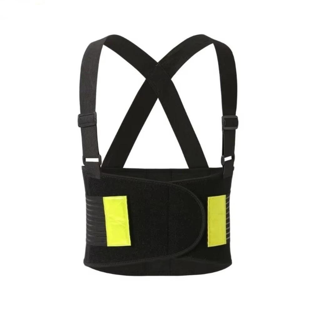 

Ergonomic Back Support Belt Breathable Reflective Safety Panel Belt Injury Recovery XL чёрный