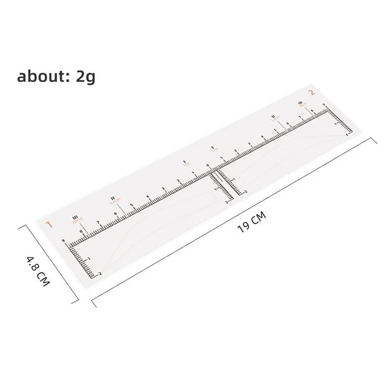 10pcs/20pcs/50pcs Disposable Tattoo Eyebrow Ruler Sticker Microblading Tattoo Measurement Tools for Permanent Makeup