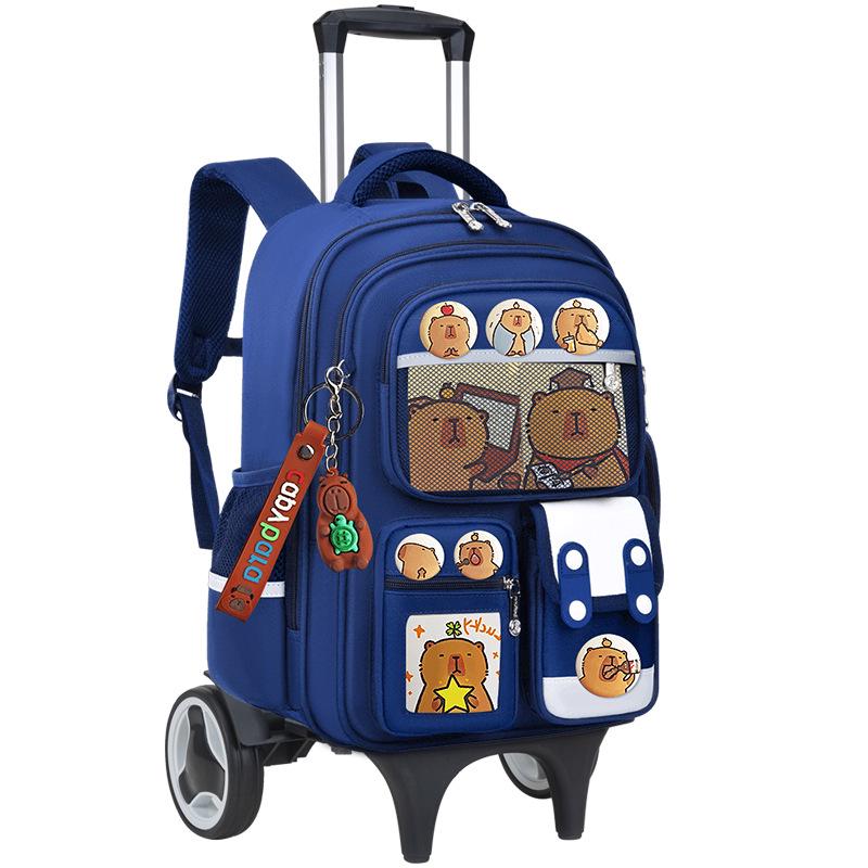 Large Capacity Trolley Schoolbags for Grades 2, 3 & 6 – Lightweight Backpacks for Kids