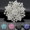 Ny ny design Cluster Rhinestones Round Blossom Flower Crystal Silver Pläterad Broscher Pin