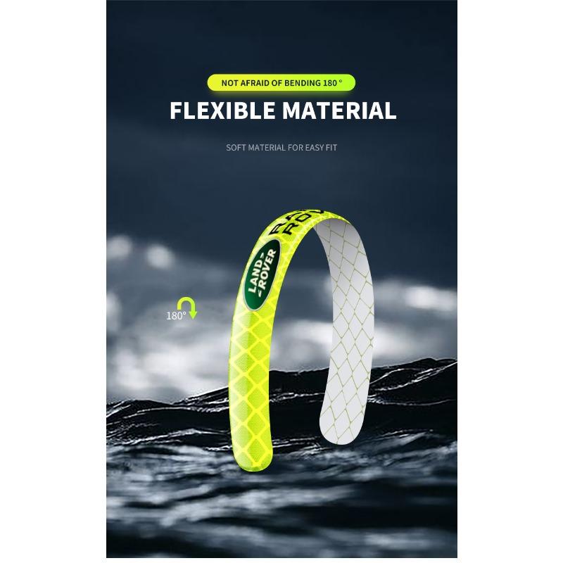 Car Wheel Tire Rim Hub Reflective Luminous Emblem Sticker Styling for Land Rover Discovery Range Rover Evpque Defender Car Eyeglass Rover L322 L405