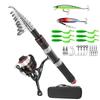 Fishing Set for Surf Fishing Rod Compact Beginner Spinning Carbon Lure Set Fishing 2.1M Set, Rod, Set, Reel, Rod, Portable, Lightweight, Included.