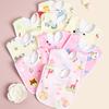 Random 4/6/8/10PCS Baby Bibs Cotton Waterproof Bib Children Feeding Clothes Protection Kids Toddler Scarf for Newborns Boys Girl