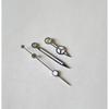 Replacement 3-Piece Silver-Plated Watch Hand Kit Movement Parts for ETA 2824, Submariner, Tudor