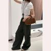 2025 Fall Retro Wide-Leg Pants with Big Pockets and Drawstring