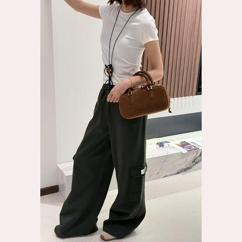 2025 Fall Retro Wide-Leg Pants with Big Pockets and Drawstring