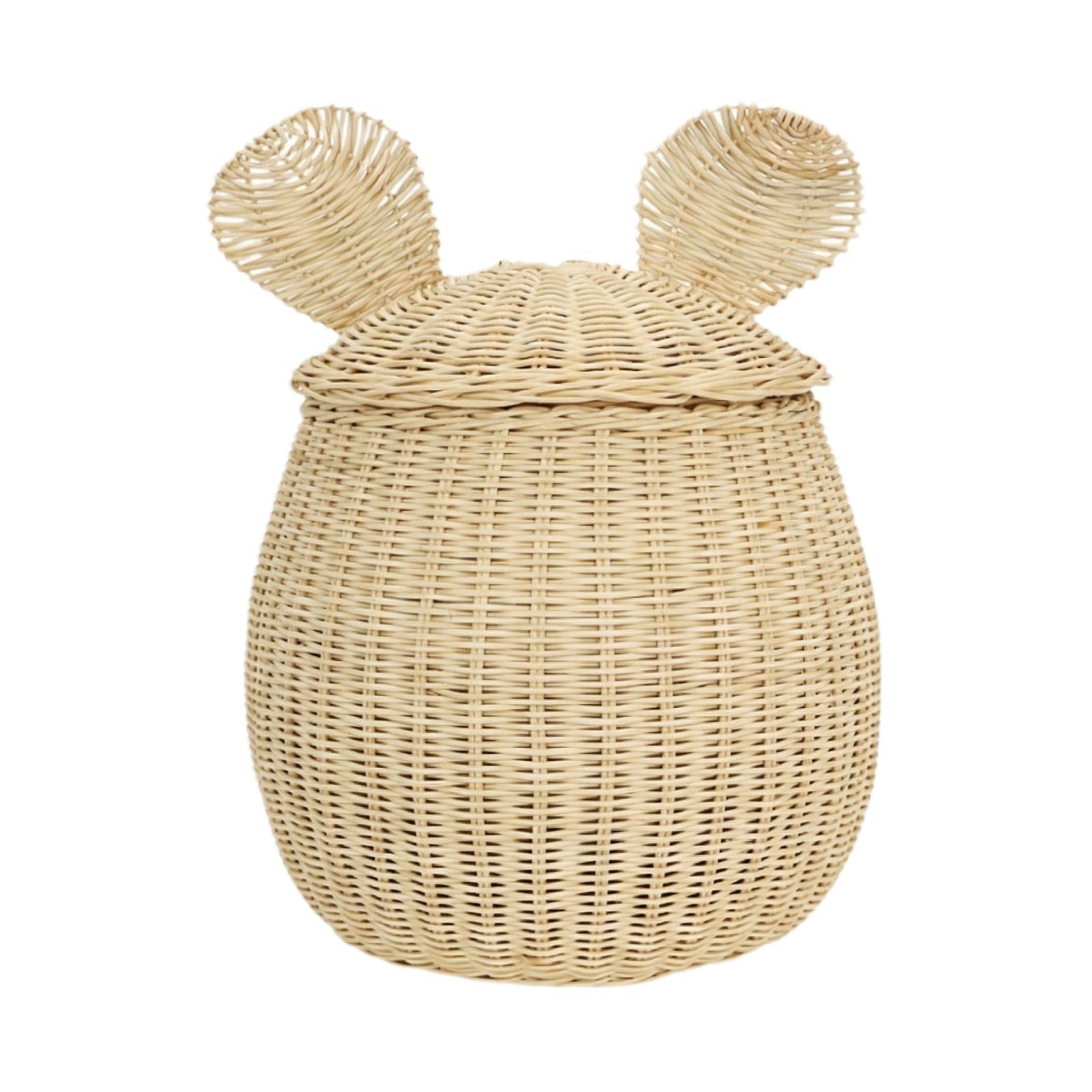 

Плетеные корзины для хранения, Декоративные коробки для хранения игрушек в доме, Плетеные корзины для хранения ручной работы One Size хаки