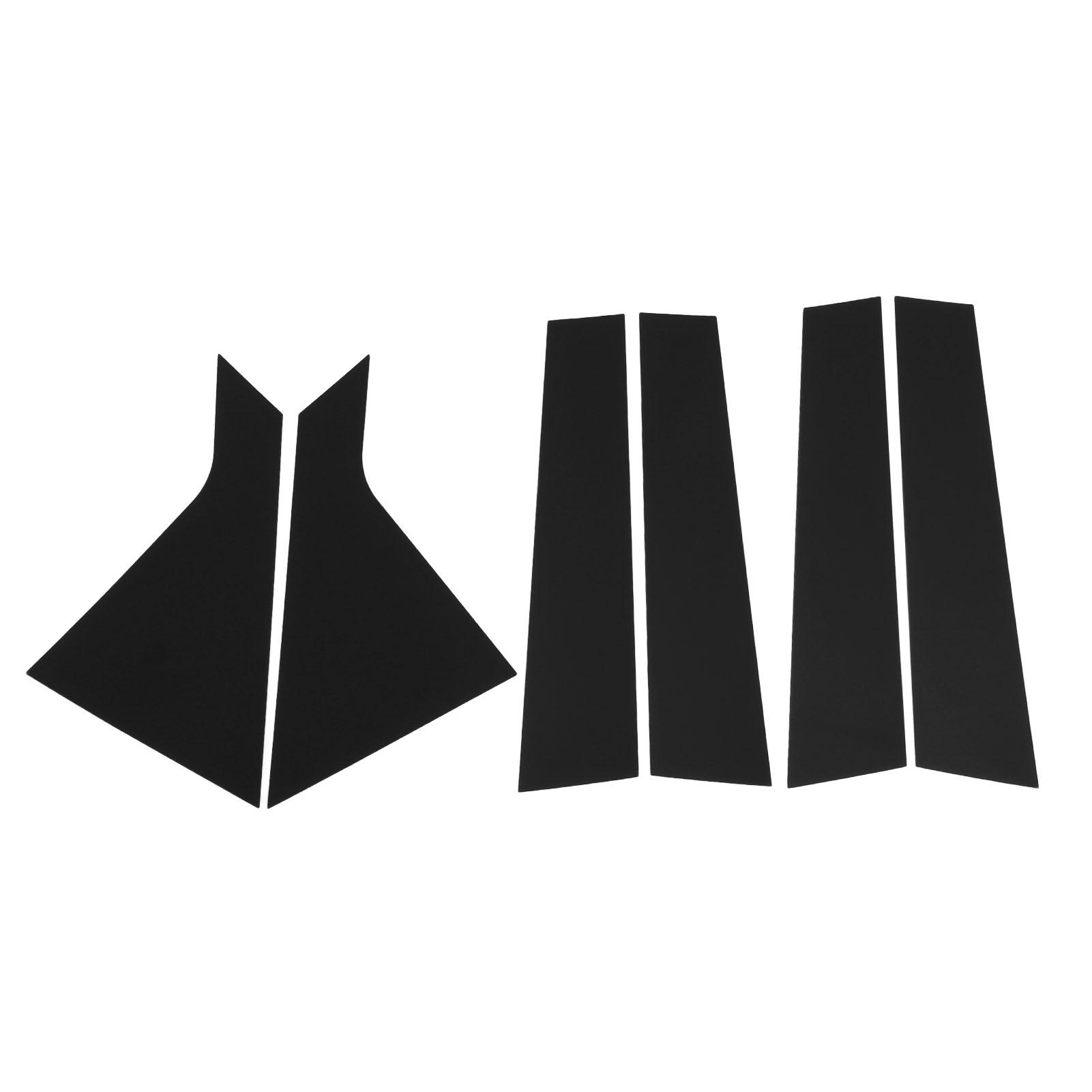 

6 шт. Накладки на стойки кузова Глянцевый черный Высокий глянец Зеркальный эффект Стильные Высокопрочные Стойки окон