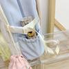 School Bag for Girls, Pain Bag for Junior High School Students, Large-capacity Fashionable Backpack, Cute Transparent Belt, Two-dimensional Personal