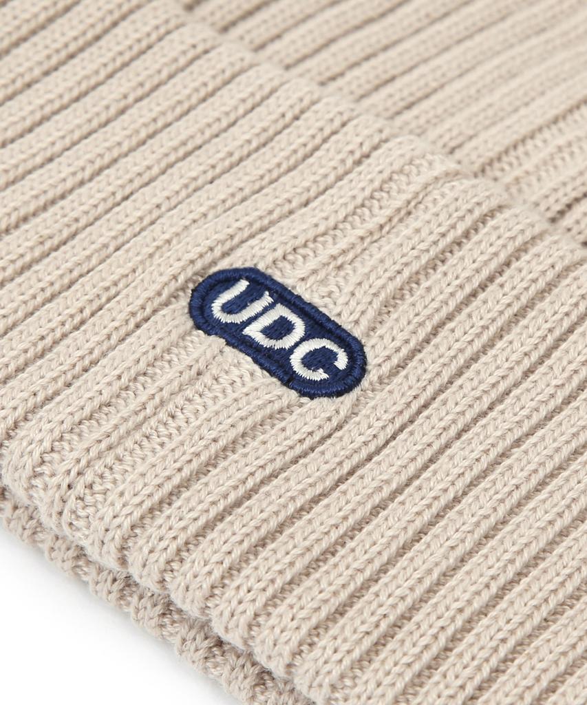 Eondeokeonteulol All-Season Thin Long Beanie Cotton Knit Unisex Logo Beanie Hat Beanie / College Crew / L Oatmeal